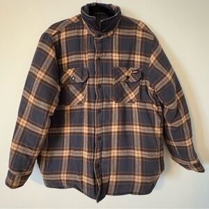 Dickies Men's Reversible Quilted Dark Blue /Plaid Jacket men's XXL